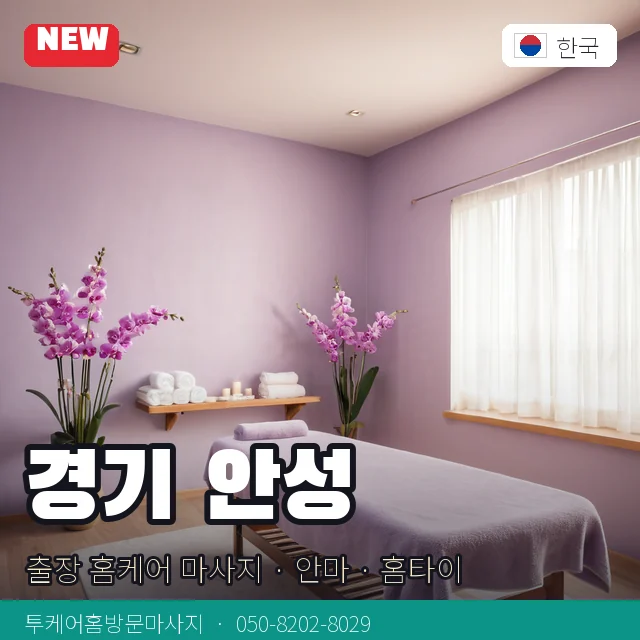 경기 안성 출장 홈케어 마사지 · 안마 · 홈타이 안내 카드