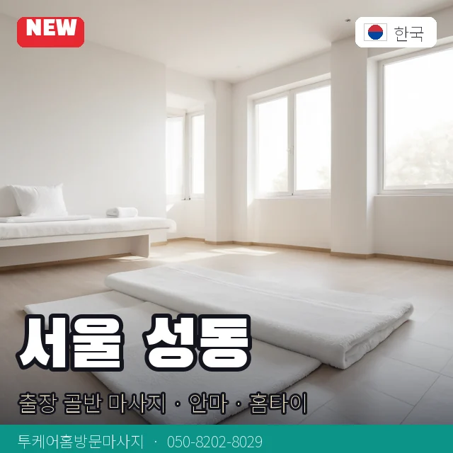 서울 성동 출장 골반 마사지 · 안마 · 홈타이 안내 카드