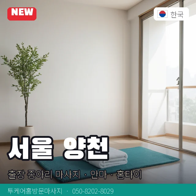 서울 양천 출장 종아리 마사지 · 안마 · 홈타이 안내 카드